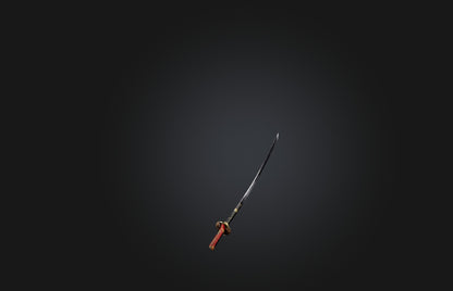 3D model Traditional Samurai Sword VR / AR / low-poly