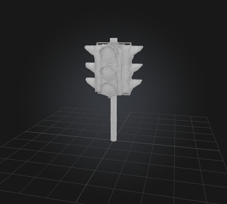 3D model Traffic Lights 2 VR / AR / low-poly