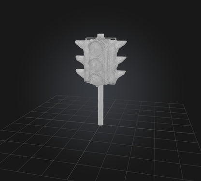 3D model Traffic Lights 2 VR / AR / low-poly