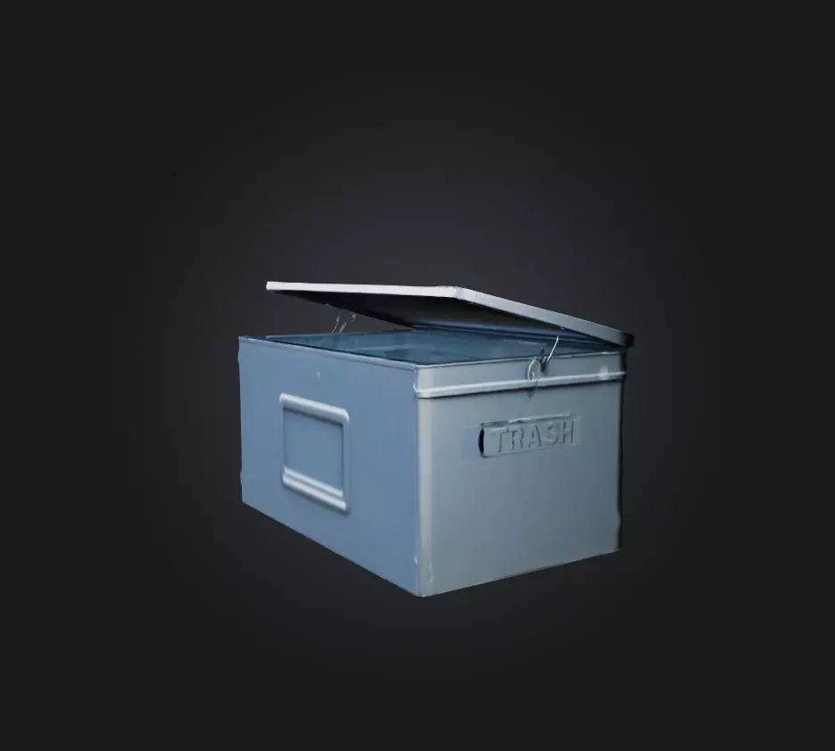 3D model Trash Box 2 VR / AR / low-poly