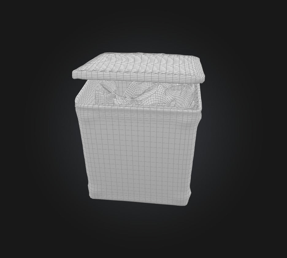 3D model Trash Box 3 VR / AR / low-poly