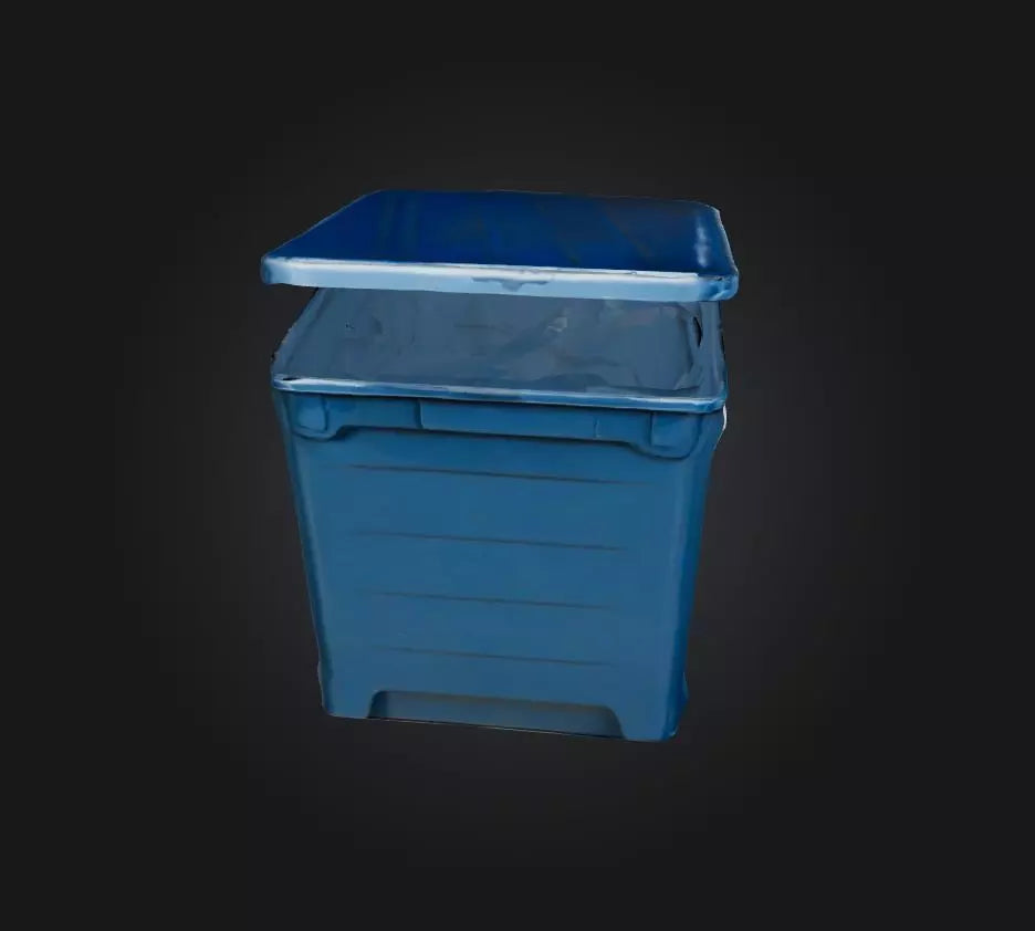 3D model Trash Box 3 VR / AR / low-poly