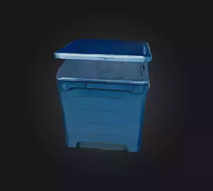 3D model Trash Box 3 VR / AR / low-poly