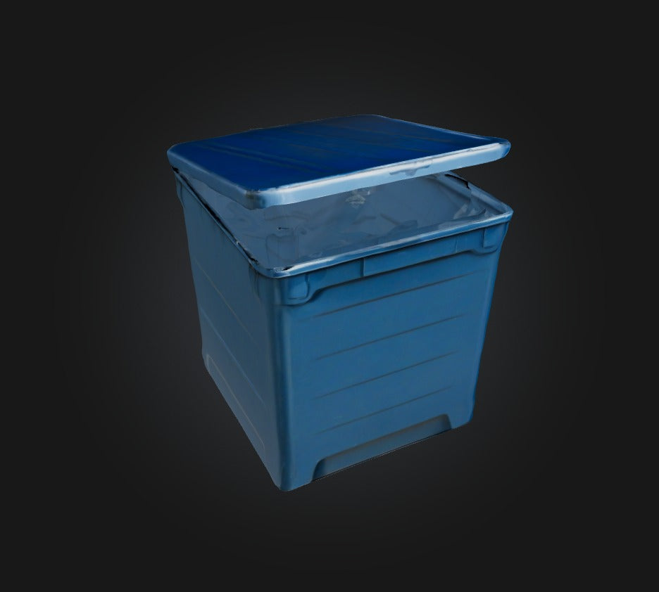 3D model Trash Box 3 VR / AR / low-poly