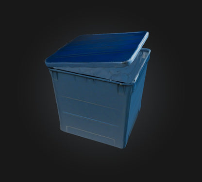 3D model Trash Box 3 VR / AR / low-poly