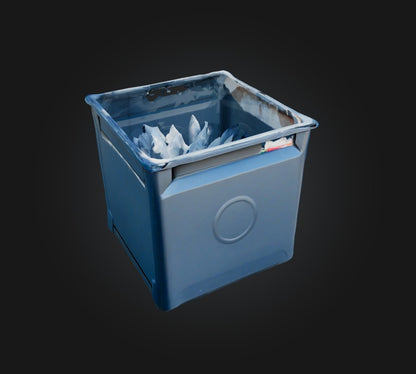 3D model Trash Box VR / AR / low-poly