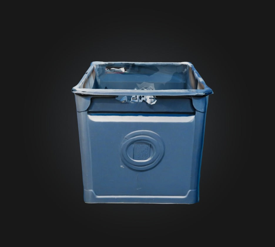3D model Trash Box VR / AR / low-poly