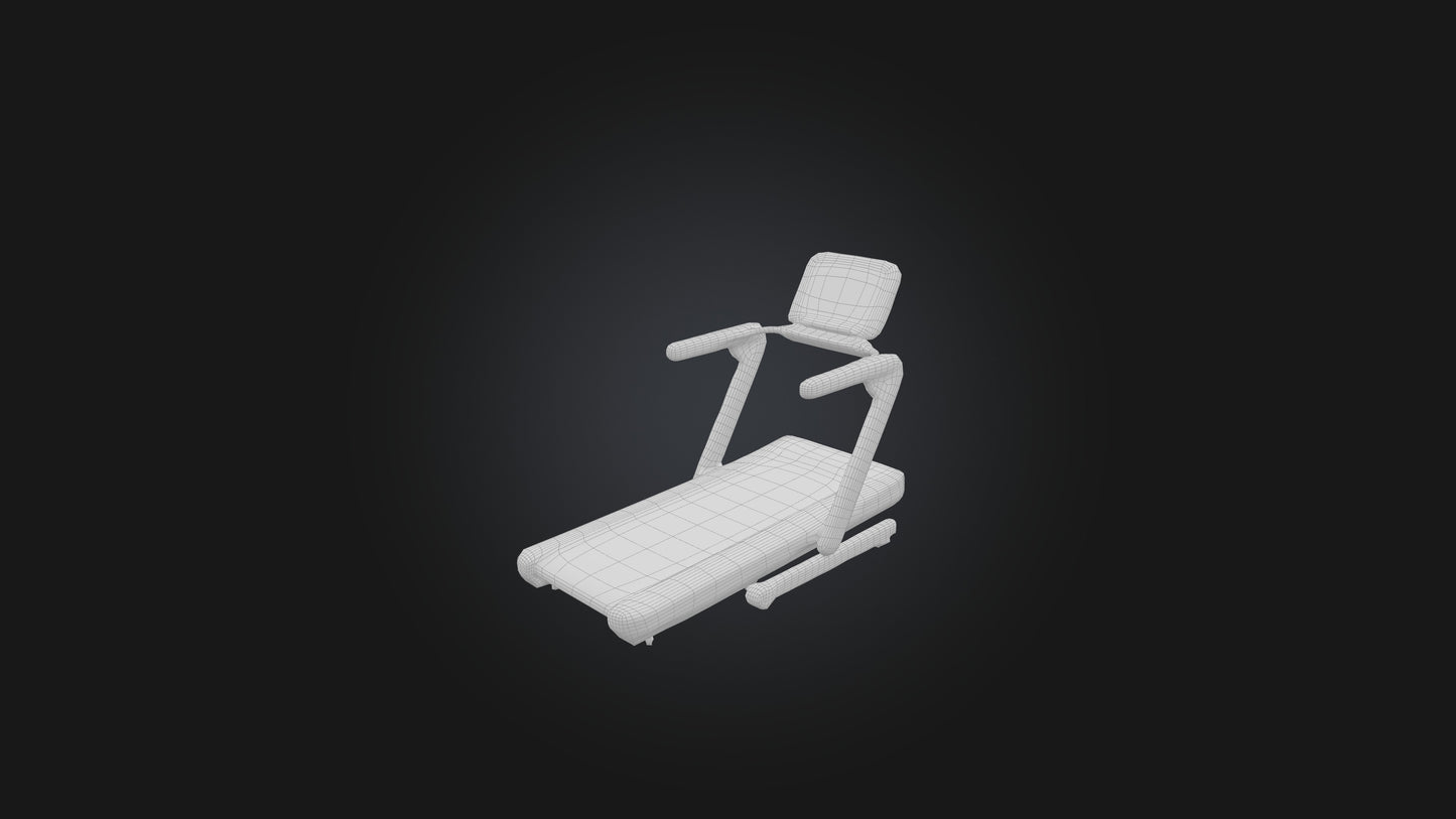 3D model Treadmill VR / AR / low-poly