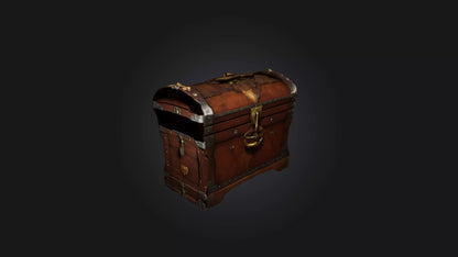 3D model Treasure Chest VR / AR / low-poly
