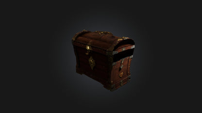 3D model Treasure Chest VR / AR / low-poly