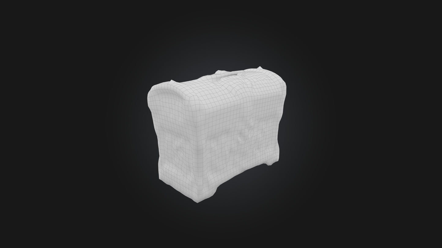 3D model Treasure Chest VR / AR / low-poly