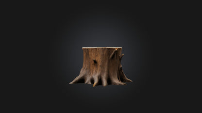 3D model Tree Stump Model VR / AR / low-poly