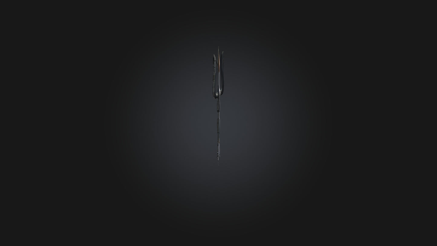 3D model Trident VR / AR / low-poly