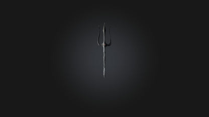 3D model Trident VR / AR / low-poly