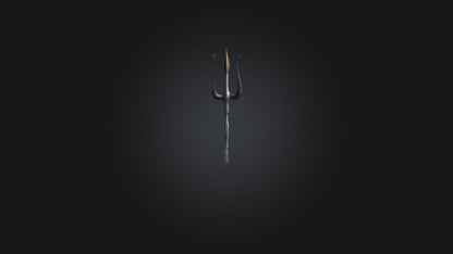3D model Trident VR / AR / low-poly
