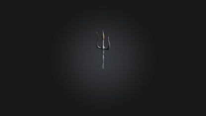 3D model Trident VR / AR / low-poly