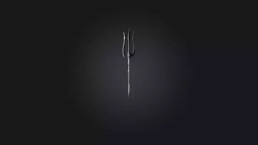 3D model Trident VR / AR / low-poly