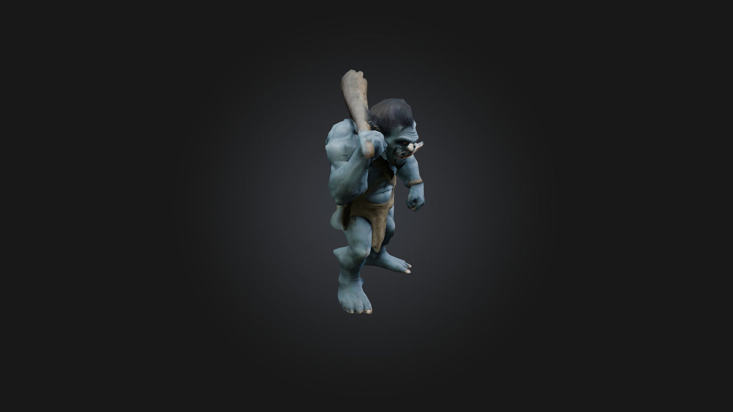 3D model Troll model VR / AR / low-poly