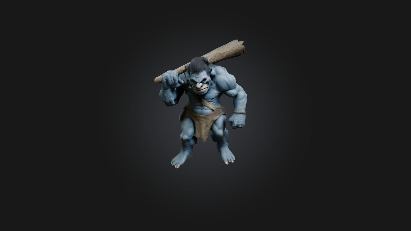 3D model Troll model VR / AR / low-poly