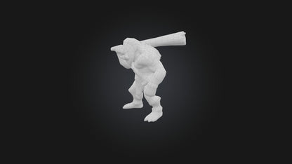 3D model Troll model VR / AR / low-poly
