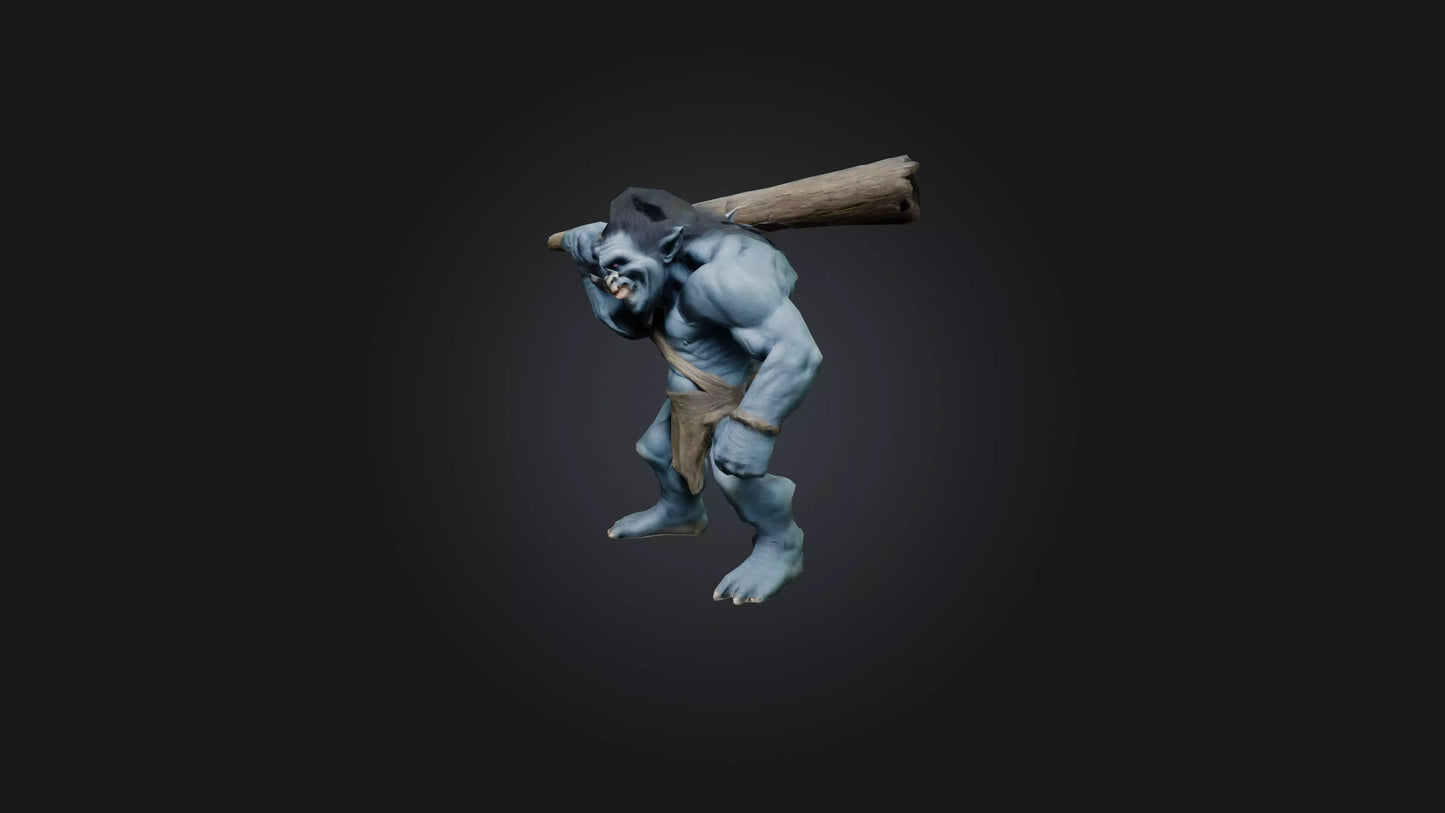 3D model Troll model VR / AR / low-poly