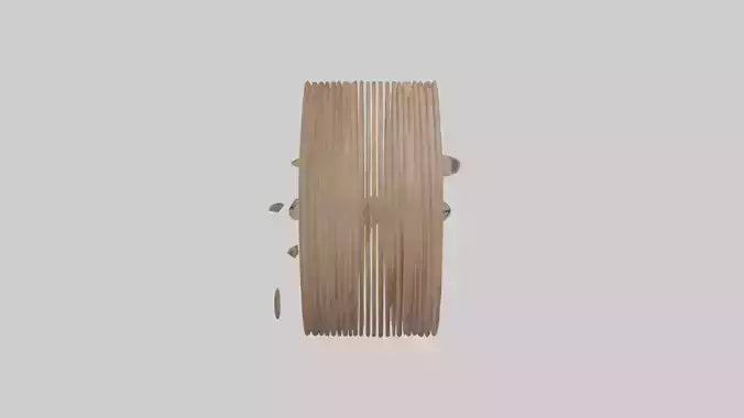 3D model ultiLayered Wall Clock model VR / AR / low-poly