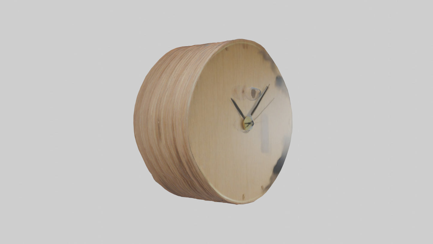 3D model ultiLayered Wall Clock model VR / AR / low-poly