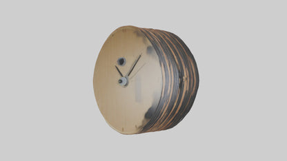 3D model ultiLayered Wall Clock model VR / AR / low-poly
