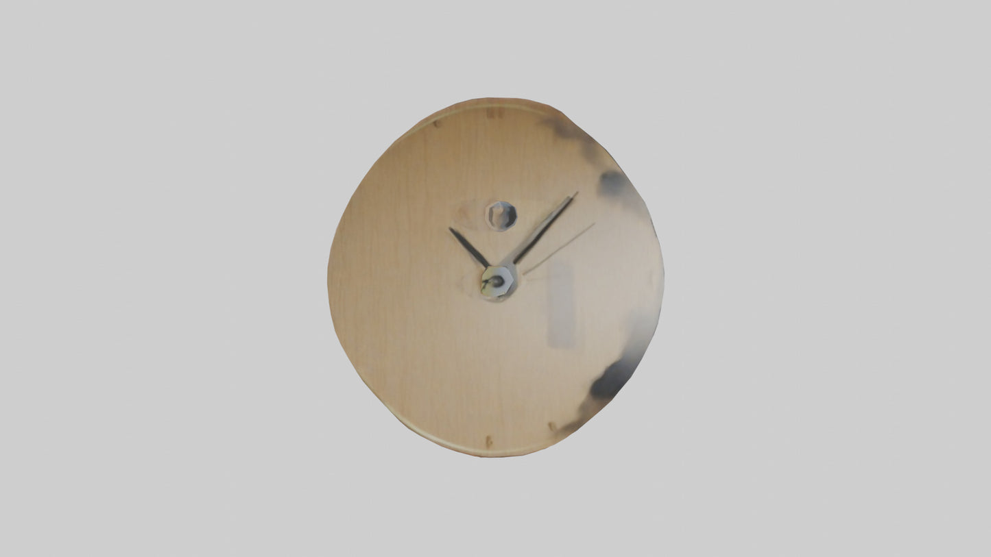 3D model ultiLayered Wall Clock model VR / AR / low-poly