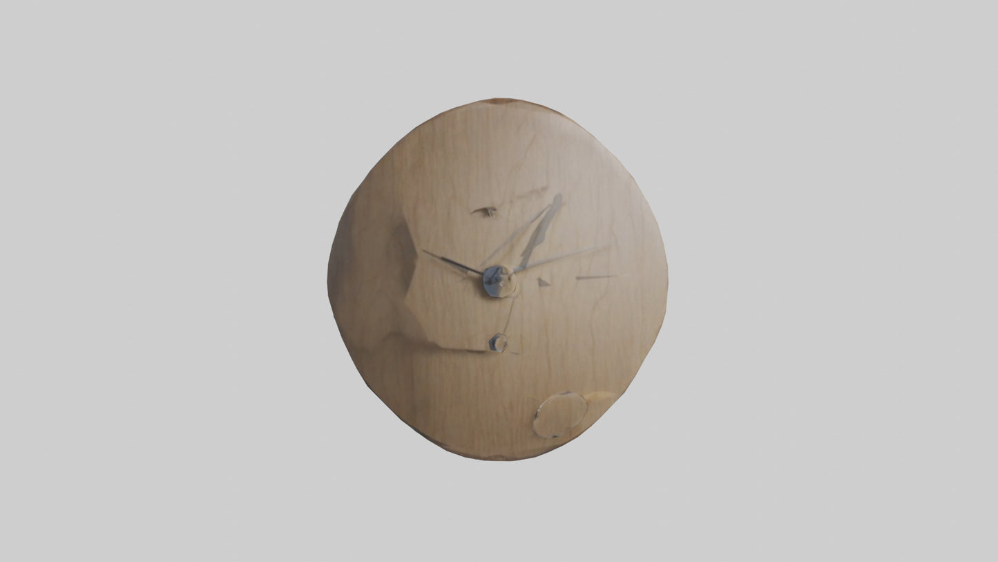 3D model ultiLayered Wall Clock model VR / AR / low-poly