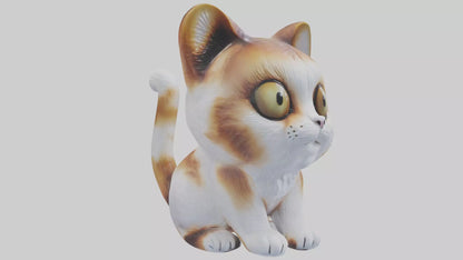 unchkin Cat statue model VR / AR / low-poly