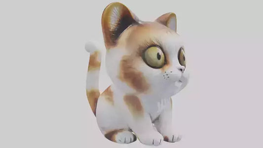 unchkin Cat statue model VR / AR / low-poly