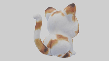 unchkin Cat statue model VR / AR / low-poly