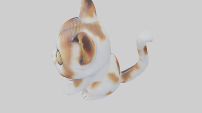 unchkin Cat statue model VR / AR / low-poly
