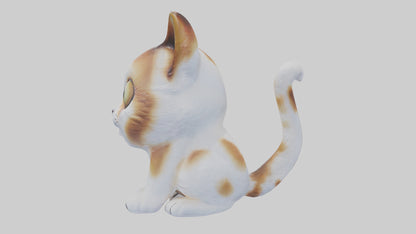 unchkin Cat statue model VR / AR / low-poly