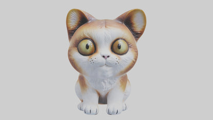unchkin Cat statue model VR / AR / low-poly