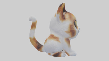 unchkin Cat statue model VR / AR / low-poly