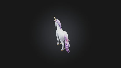 3D model Unicorn VR / AR / low-poly