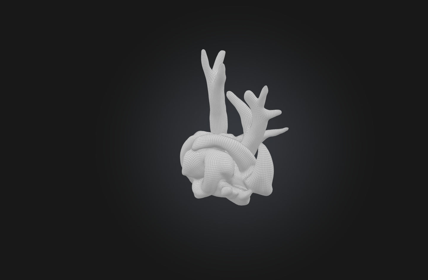 3D model Unique Driftwood Sculpture VR / AR / low-poly