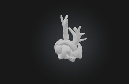 3D model Unique Driftwood Sculpture VR / AR / low-poly