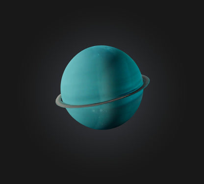 3D model Uranus Planet VR / AR / low-poly