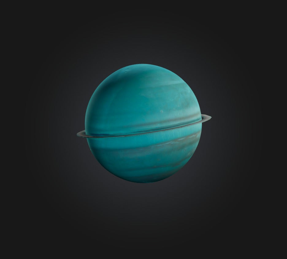 3D model Uranus Planet VR / AR / low-poly