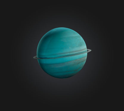 3D model Uranus Planet VR / AR / low-poly
