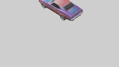 3D model uscle Car with Custom Paint model VR / AR / low-poly