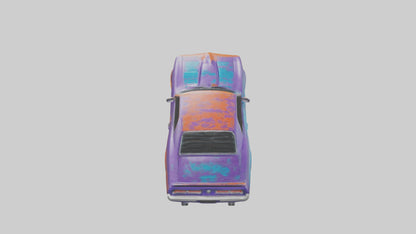 3D model uscle Car with Custom Paint model VR / AR / low-poly