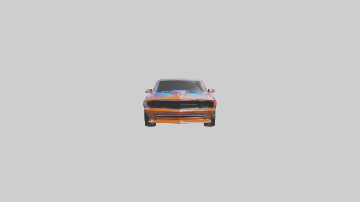 3D model uscle Car with Custom Paint model VR / AR / low-poly