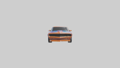 3D model uscle Car with Custom Paint model VR / AR / low-poly