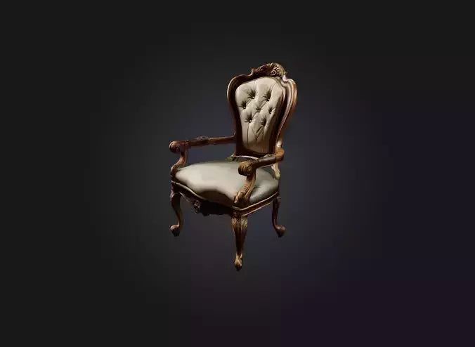 3D model  Vintage chair VR / AR / low-poly