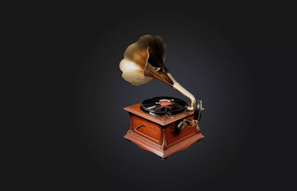 3D model Vintage Gramophone VR / AR / low-poly