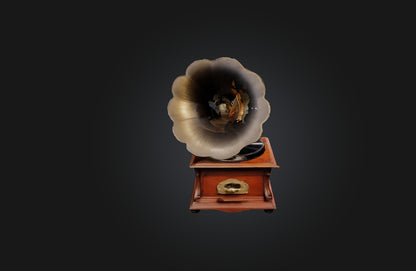 3D model Vintage Gramophone VR / AR / low-poly